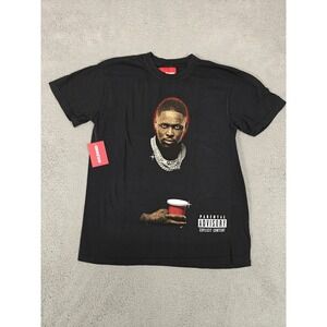 4Hunnid Shirt Mens‎ Medium Black YG Rap Album Cover T-Shirt Tee Hip Hop Explicit